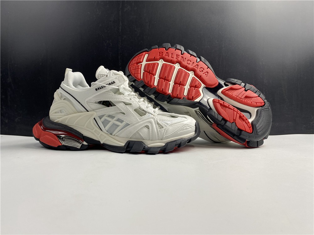 BLG TRACK SNEAKER WHITE/RED/BLACK
